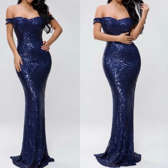 Dresses & Skirts - Luxurious sequins mermaid zip back formal party evening wedding prom dress